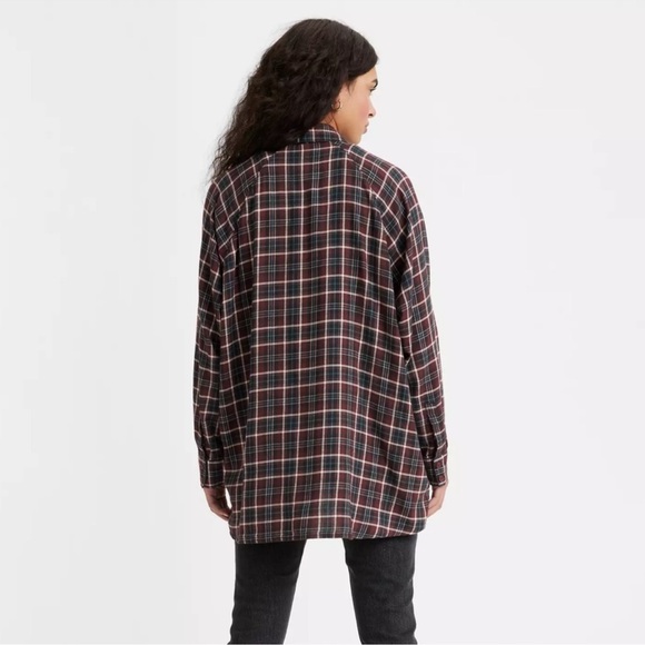 LEVI'S NWT Plaid Long Sleeve Harrison Raglan Button Down Shirt XL - Picture 2 of 16